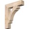 Ekena Millwork Merced Block Smooth Bracket, Douglas Fir, 5 1/2"W x 28"D x 32"H BKT06X28X32MRC05SDF - alternate 1
